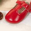 imageMary Jane Little Girls Dress Shoes Toddler Baby Ballet Flats Flower Girls Wedding Party Bow Princess Kid ShoesCred