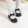 imageMary Jane Little Girls Dress Shoes Toddler Baby Ballet Flats Flower Girls Wedding Party Bow Princess Kid ShoesDblack