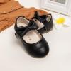 imageMary Jane Little Girls Dress Shoes Toddler Baby Ballet Flats Flower Girls Wedding Party Bow Princess Kid ShoesDblack