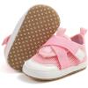 imageNewborn Baby Boys Girls Sneakers Infant HighTop Shoes Breathable NonSlip Soft Sole Toddler Prewalker First Walkers Crib ShoesBPink