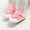 imageNewborn Baby Boys Girls Sneakers Infant HighTop Shoes Breathable NonSlip Soft Sole Toddler Prewalker First Walkers Crib ShoesBPink