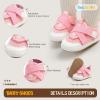 imageNewborn Baby Boys Girls Sneakers Infant HighTop Shoes Breathable NonSlip Soft Sole Toddler Prewalker First Walkers Crib ShoesBPink