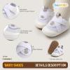 imageNewborn Baby Boys Girls Sneakers Infant HighTop Shoes Breathable NonSlip Soft Sole Toddler Prewalker First Walkers Crib ShoesBWhite