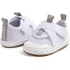imageNewborn Baby Boys Girls Sneakers Infant HighTop Shoes Breathable NonSlip Soft Sole Toddler Prewalker First Walkers Crib ShoesBWhite