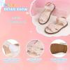imageToddler Girls Sandals Little Girl Summer Flat Sandal Baby Open Toe Outdoor Beach Holiday Dress Shoes5249 Pink