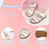 imageToddler Girls Sandals Little Girl Summer Flat Sandal Baby Open Toe Outdoor Beach Holiday Dress Shoes5249 White