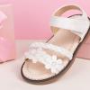 imageToddler Girls Sandals Little Girl Summer Flat Sandal Baby Open Toe Outdoor Beach Holiday Dress Shoes5249 White