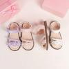 imageToddler Girls Sandals Little Girl Summer Flat Sandal Baby Open Toe Outdoor Beach Holiday Dress Shoes5249 White