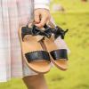 imageToddler Girls Sandals Little Girl Summer Flat Sandal Baby Open Toe Outdoor Beach Holiday Dress ShoesA03black