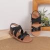 imageToddler Girls Sandals Little Girl Summer Flat Sandal Baby Open Toe Outdoor Beach Holiday Dress ShoesA04black