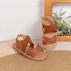 imageToddler Girls Sandals Little Girl Summer Flat Sandal Baby Open Toe Outdoor Beach Holiday Dress ShoesA04brown