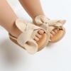 imageInfant Baby Girls Sandals Summer Open Toe Wedding Princess Dress Shoe Soft Sole Baby Shoes for Newborn GirlF01Apricot