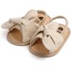 imageInfant Baby Girls Sandals Summer Open Toe Wedding Princess Dress Shoe Soft Sole Baby Shoes for Newborn GirlF01Apricot