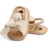 imageInfant Baby Girls Sandals Summer Open Toe Wedding Princess Dress Shoe Soft Sole Baby Shoes for Newborn GirlF01Apricot