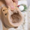 imageBaby Boys Girls Dress Shoes Winter Warm Newborn HighTop Ankle Sneakers NonSlip Soft Sole Toddler Prewalker Infant First Walkers Crib ShoesIFleece Khaki