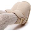 imageBaby Boys Girls Shoes Winter Warm Infant HighTop Ankle Sneakers NonSlip Soft Sole Toddler Prewalker Newborn First Walkers Crib ShoesA0283Beige