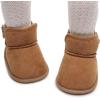 imageBaby Boys Girls Shoes Winter Warm Infant HighTop Ankle Sneakers NonSlip Soft Sole Toddler Prewalker Newborn First Walkers Crib ShoesA0283Brown