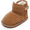 imageBaby Boys Girls Shoes Winter Warm Infant HighTop Ankle Sneakers NonSlip Soft Sole Toddler Prewalker Newborn First Walkers Crib ShoesA0283Brown