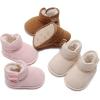imageBaby Boys Girls Shoes Winter Warm Infant HighTop Ankle Sneakers NonSlip Soft Sole Toddler Prewalker Newborn First Walkers Crib ShoesA0283Pink