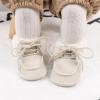 imageBaby Boys Girls Shoes Winter Warm Infant HighTop Ankle Sneakers NonSlip Soft Sole Toddler Prewalker Newborn First Walkers Crib ShoesCg3421White
