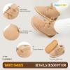 imageBaby Boys Girls Shoes Winter Warm Infant HighTop Ankle Sneakers NonSlip Soft Sole Toddler Prewalker Newborn First Walkers Crib ShoesIFleece Khaki