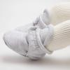 imageInfant Baby Boys Girls Cozy Fleece Booties Stay on Slippers Non Slip Soft Gripper Sock Shoes Toddler First Walker Newborn Crib Birthday Shower GiftDDrawstring Light Grey