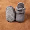 imageInfant Baby Boys Girls Cozy Fleece Booties Stay on Slippers Non Slip Soft Gripper Sock Shoes Toddler First Walker Newborn Crib Birthday Shower GiftFGrey