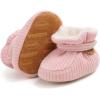 imageInfant Baby Boys Girls Cozy Fleece Booties Stay on Slippers Non Slip Soft Gripper Sock Shoes Toddler First Walker Newborn Crib Birthday Shower GiftM2081Pink
