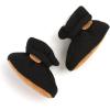 imageInfant Baby Boys Girls Cozy Fleece Booties Stay on Slippers Non Slip Soft Gripper Sock Shoes Toddler First Walker Newborn Crib Birthday Shower GiftM2081Black