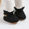 imageInfant Baby Boys Girls Cozy Fleece Booties Stay on Slippers Non Slip Soft Gripper Sock Shoes Toddler First Walker Newborn Crib Birthday Shower GiftM2081Black