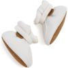 imageInfant Baby Boys Girls Cozy Fleece Booties Stay on Slippers Non Slip Soft Gripper Sock Shoes Toddler First Walker Newborn Crib Birthday Shower GiftM2081White