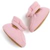 imageInfant Baby Boys Girls Cozy Fleece Booties Stay on Slippers Non Slip Soft Gripper Sock Shoes Toddler First Walker Newborn Crib Birthday Shower GiftM2081Pink