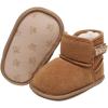 imageBaby Boys Girls Shoes Winter Warm Infant HighTop Ankle Sneakers NonSlip Soft Sole Toddler Prewalker Newborn First Walkers Crib ShoesA0283Brown