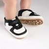 imageBaby Boys Girls Sneakers Toddler NonSlip Soft Rubber Sole First Walking Shoes Infant Newborn Crib Dress Shoes7103aBlack