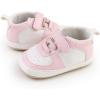 imageBaby Boys Girls Sneakers Toddler NonSlip Soft Rubber Sole First Walking Shoes Infant Newborn Crib Dress Shoes7103aPink