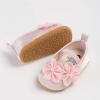 imageBaby Mary Jane Flats for Girls with Bowknot Cotton Anti Skid Sole Infant First Walker Princess Dress Crib Wedding Shoes2078Pink