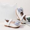 imageMary Jane Little Girls Dress Shoes Toddler Baby Ballet Flats Flower Girls Wedding Party Bow Princess Kid Shoes5163white