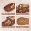 imageMary Jane Little Girls Dress Shoes Toddler Baby Ballet Flats Flower Girls Wedding Party Bow Princess Kid Shoes5304brown