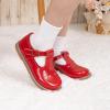 imageMary Jane Little Girls Dress Shoes Toddler Baby Ballet Flats Flower Girls Wedding Party Bow Princess Kid Shoes5306red