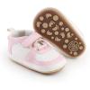 imageBaby Boys Girls Sneakers Toddler NonSlip Soft Rubber Sole First Walking Shoes Infant Newborn Crib Dress Shoes7103aPink