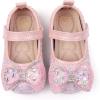 imageMary Jane Little Girls Dress Shoes Toddler Baby Ballet Flats Flower Girls Wedding Party Bow Princess Kid Shoes5163pink