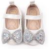 imageMary Jane Little Girls Dress Shoes Toddler Baby Ballet Flats Flower Girls Wedding Party Bow Princess Kid Shoes5163white