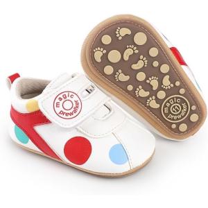 imageBaby Boys Girls Sneakers Toddler NonSlip Soft Rubber Sole First Walking Shoes Infant Newborn Crib Dress Shoes6148Red