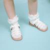 image:imageBellocasa Toddler Girls Sandals Little Girl Summer Flat Sandal Baby Open Toe Outdoor Beach Holiday Dress ShoesA01white