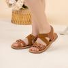 image:imageBellocasa Toddler Girls Sandals Little Girl Summer Flat Sandal Baby Open Toe Outdoor Beach Holiday Dress ShoesA04brown