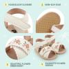 image:imageBellocasa Infant Baby Girls Sandals Summer Open Toe Wedding Princess Dress Shoe Soft Sole Baby Shoes for Newborn GirlM2070 White