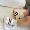 image:imageBaby Boys Girls Sneakers Toddler NonSlip Soft Rubber Sole First Walking Shoes Infant Newborn Crib Dress ShoesA01Coffee
