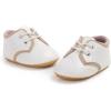 image:imageBaby Boys Girls Sneakers Toddler NonSlip Soft Rubber Sole First Walking Shoes Infant Newborn Crib Dress ShoesB013White