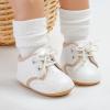 image:imageBaby Boys Girls Sneakers Toddler NonSlip Soft Rubber Sole First Walking Shoes Infant Newborn Crib Dress ShoesB013White