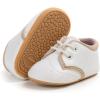 image:imageBaby Boys Girls Sneakers Toddler NonSlip Soft Rubber Sole First Walking Shoes Infant Newborn Crib Dress ShoesB013White